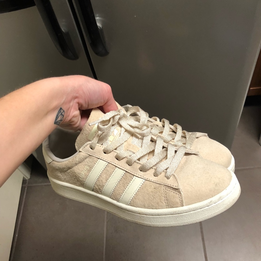 Beige Suede Adidas